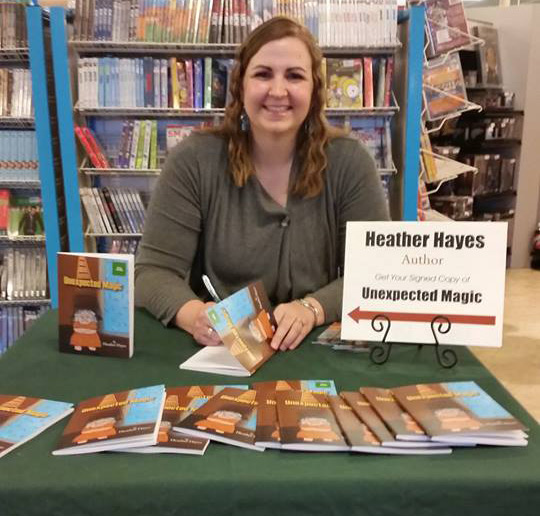 Heather at a Book Signing